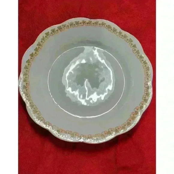 Set of 3-H & Co Bavaria-"Tiara" Strawberry Saucers - Picture 2 of 4